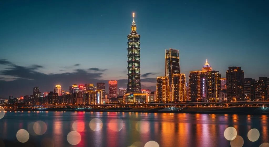 設計師玩具與盲盒產業的台北夜景