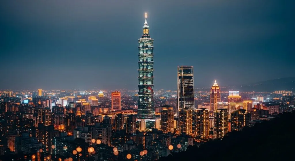 盲盒回收計畫，台北夜景