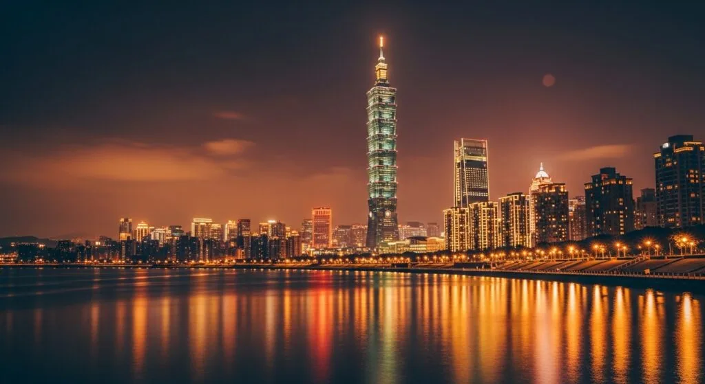 上班族盲盒收藏的城市夜景