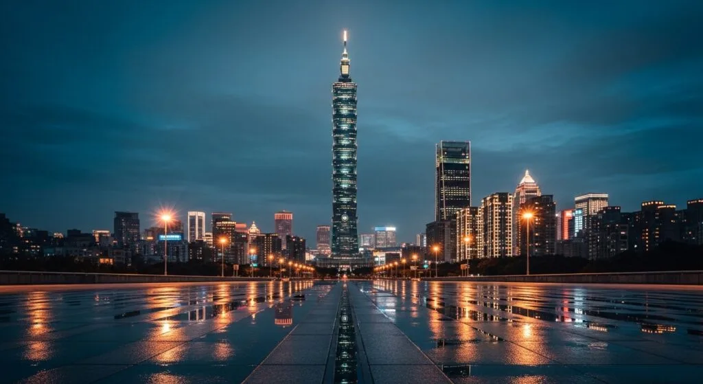 ABS 公仔保養提示，台北夜景