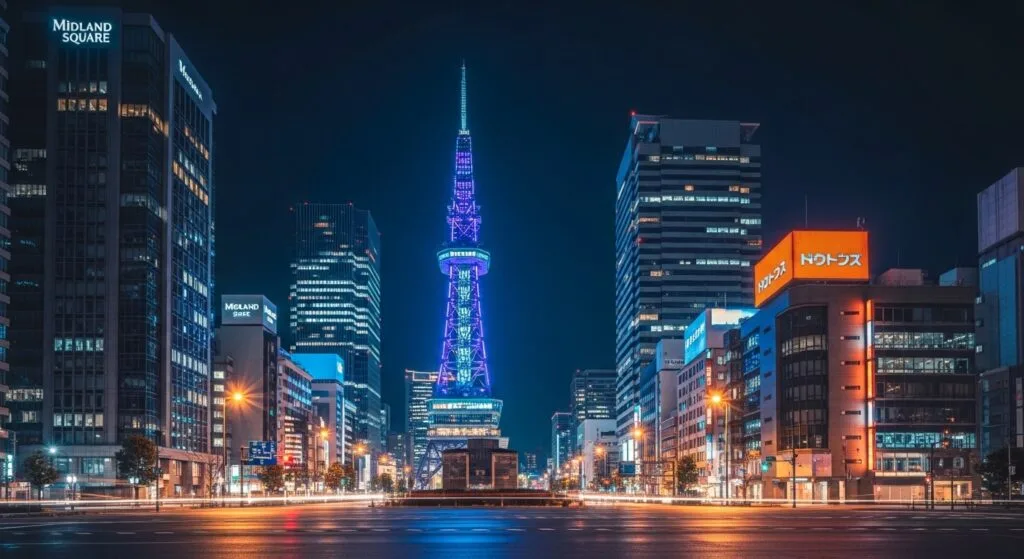 名古屋盲盒的夜景