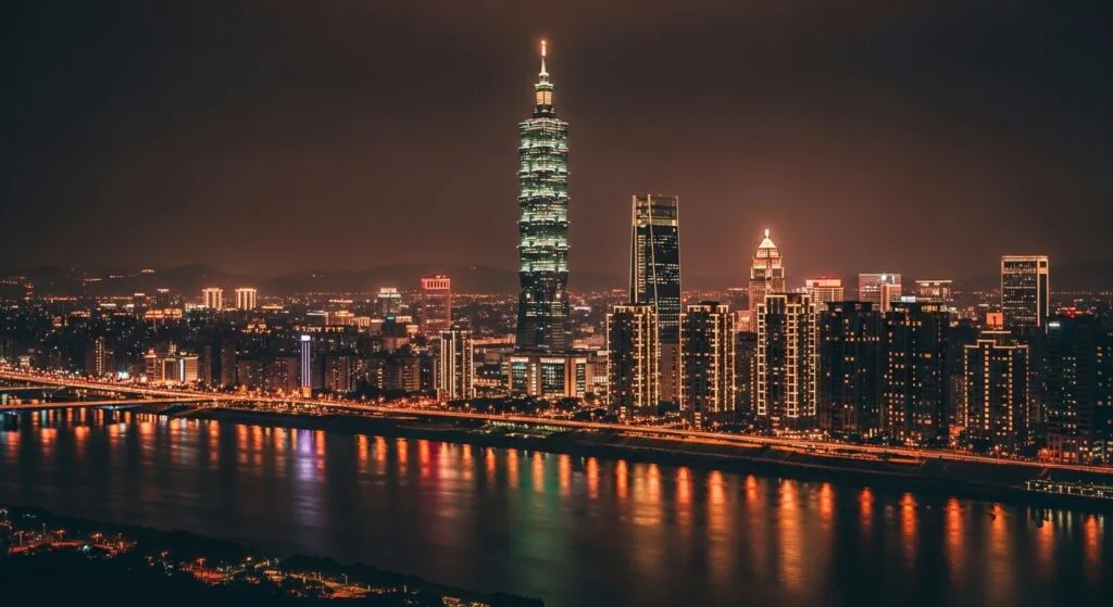 Labubu 迪士尼 系列玩具與城市夜景