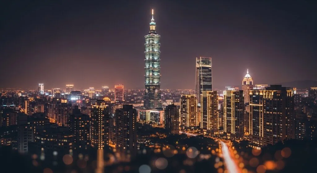 Hirono City 聯名款，台北夜景