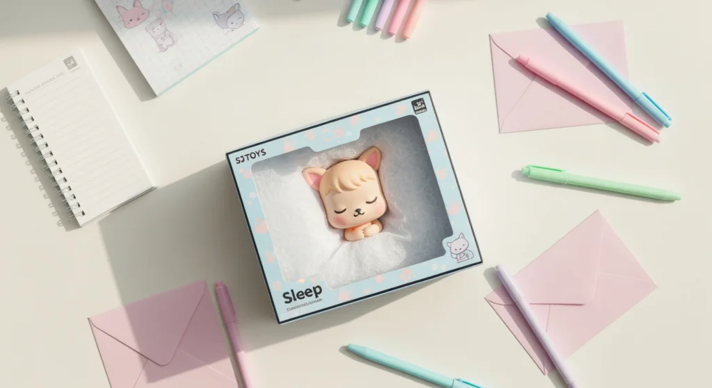 52TOYS Sleep 夢境系列隱藏款開箱場景平拍圖