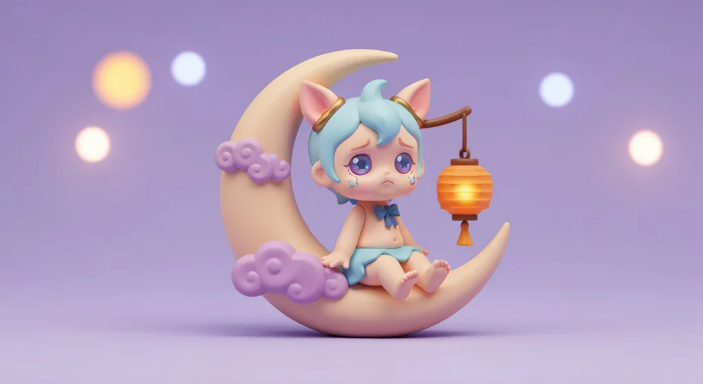 2026 中秋節 Crybaby 限定款「月光童話」系列公仔特寫
