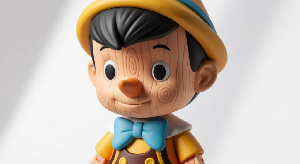 Dimoo DISNEY 系列收藏故事主角 Dimoo 小木偶款特寫