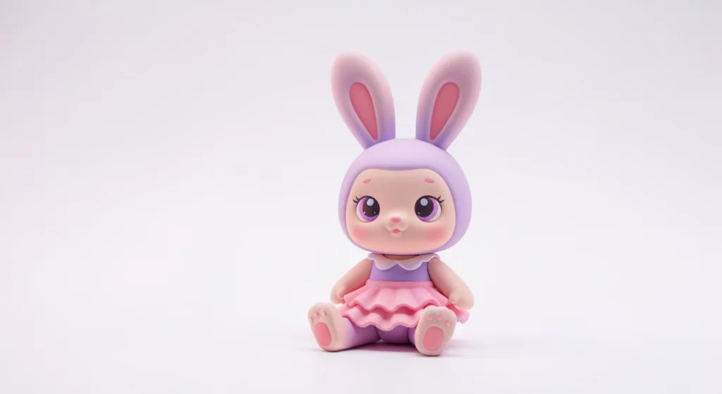 BUNNY 情人系列中最受歡迎的一款公仔特寫，展示其精緻的塗裝與設計細節