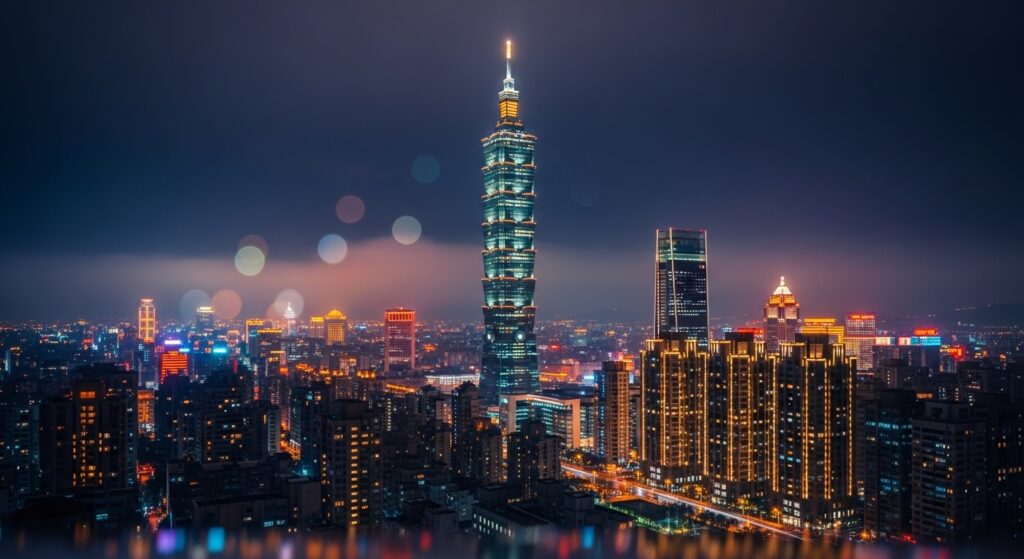 Sonny Angel Animal 系列在台北的夜景