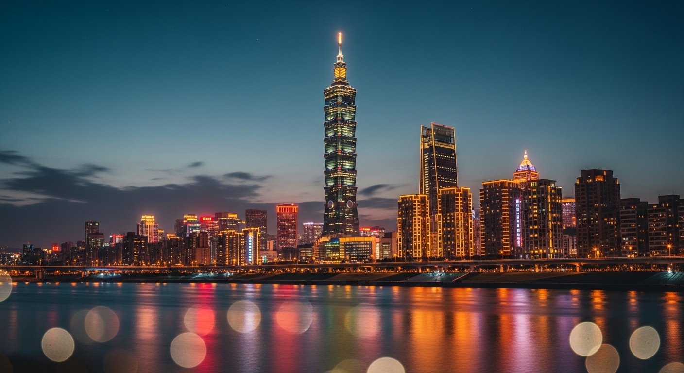 設計師玩具與盲盒產業的台北夜景