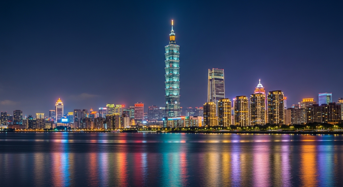 POP MART MOLLY精彩收藏的台北夜景