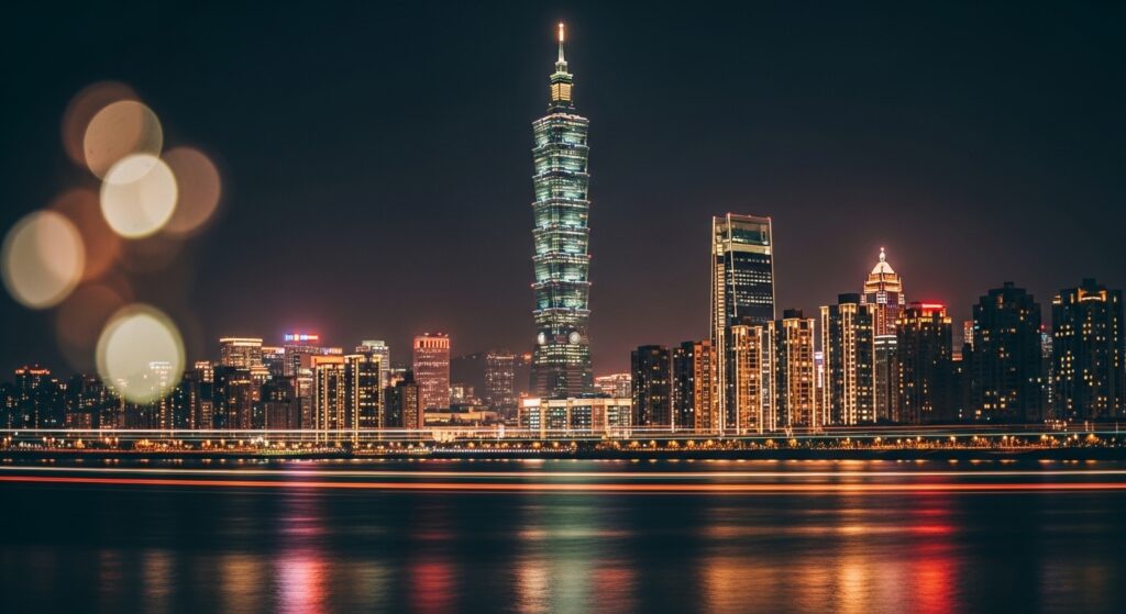 盲盒博覽會年度行事曆的台北夜景