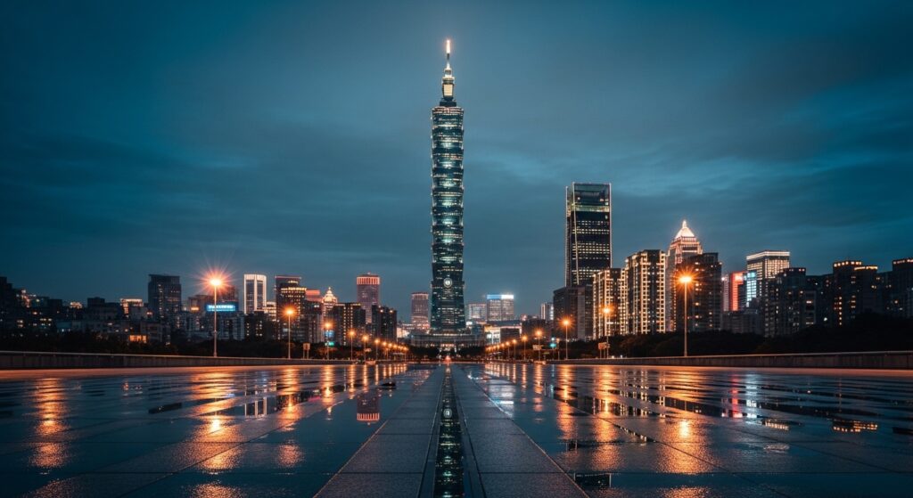 ABS 公仔保養提示，台北夜景