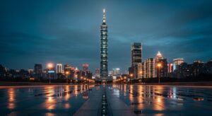 ABS 公仔保養提示，台北夜景