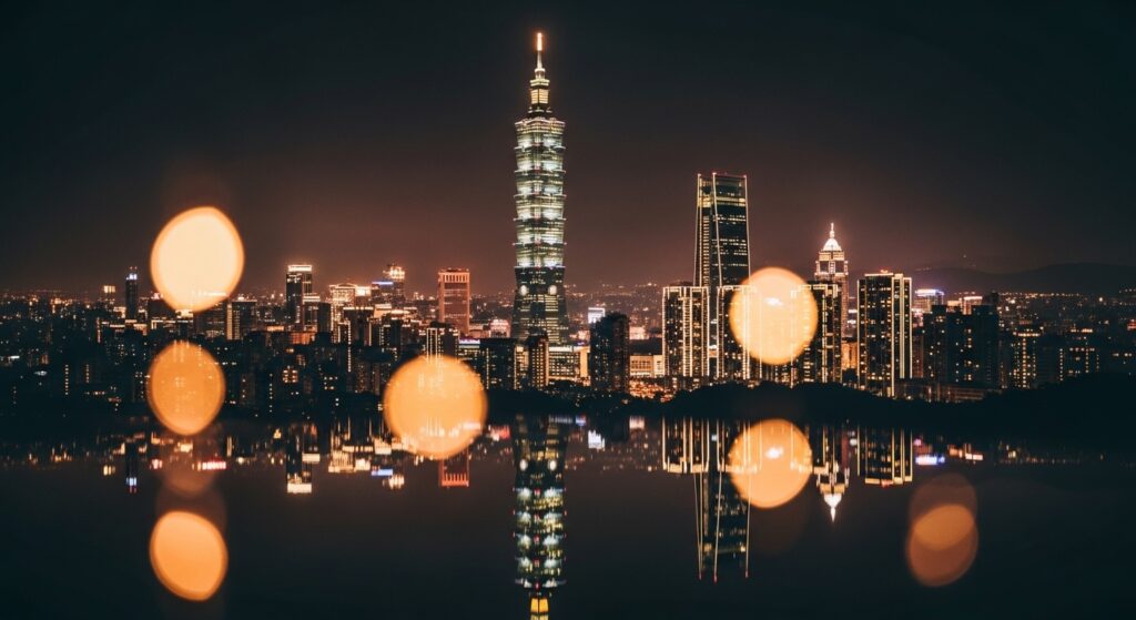 Tokidoki 系列公仔與台北夜景