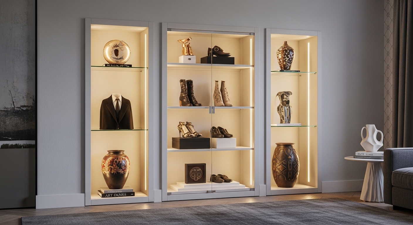 盲盒原木展示櫃 — 完整實用指南 盲盒原木展示櫃,內含多款設計師玩具