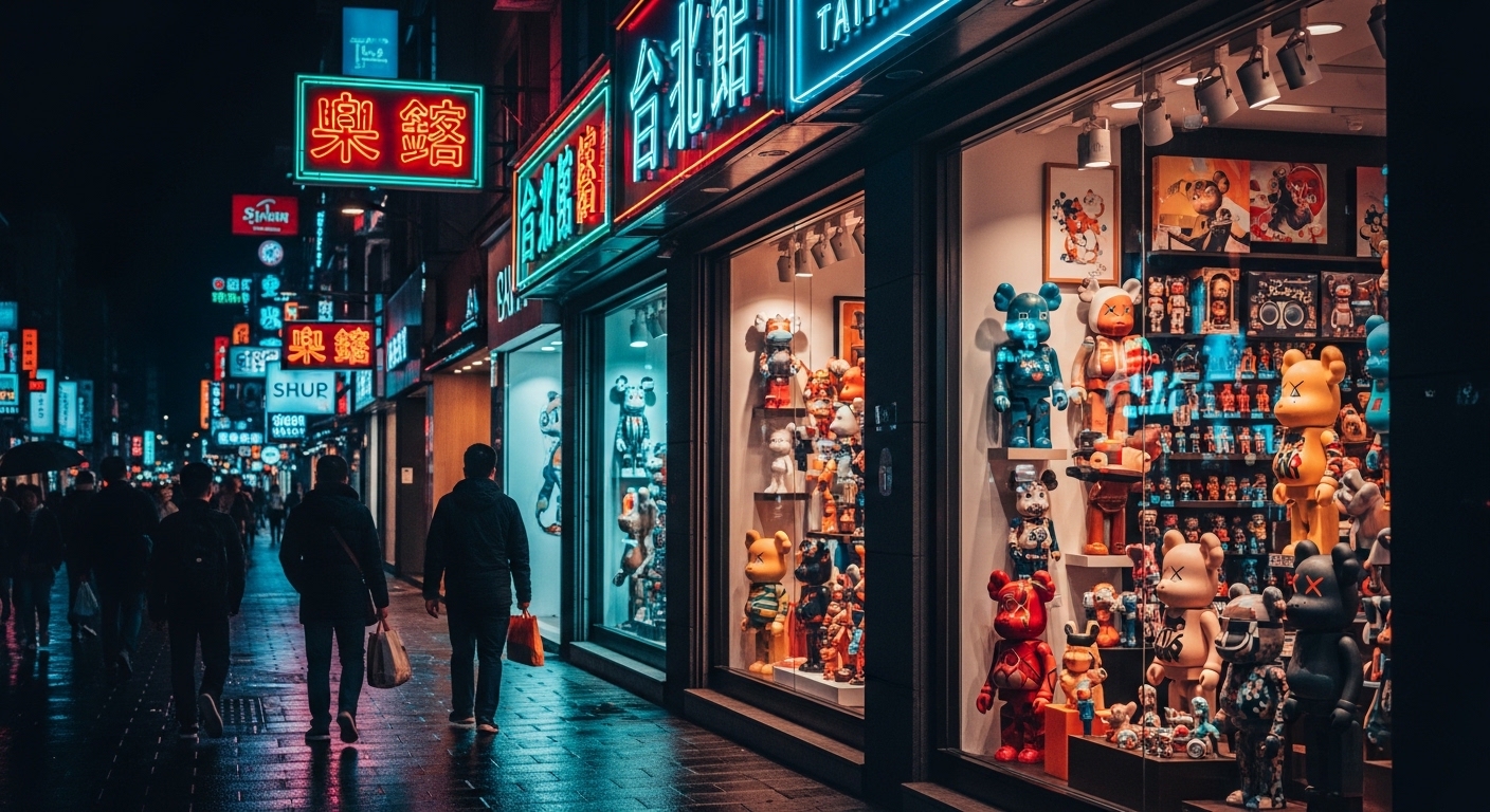 盲盒男女比例分析的台北街景