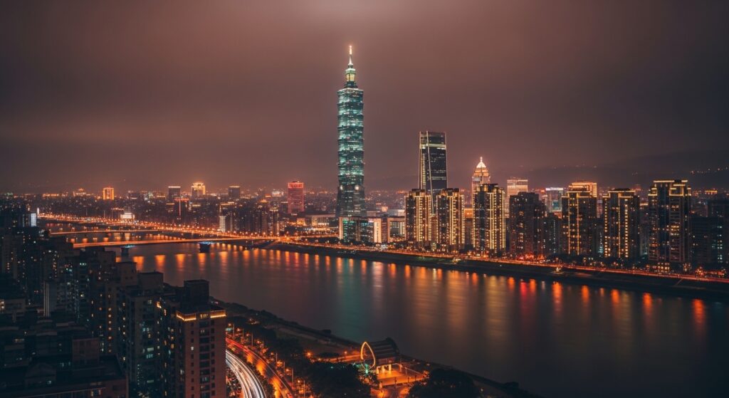 盲盒文化在地化現象的台北夜景