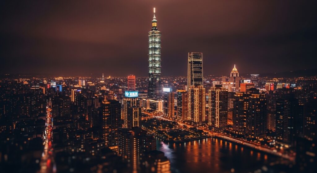 盲盒精油香氛結合的美麗夜景