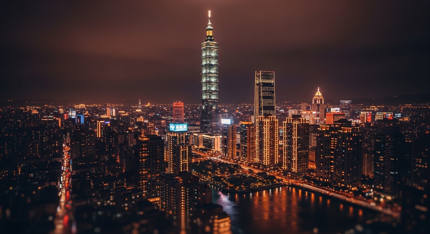 盲盒精油香氛結合的美麗夜景