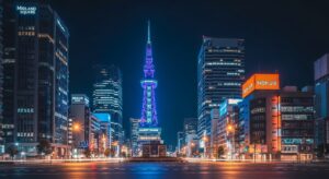 名古屋盲盒的夜景
