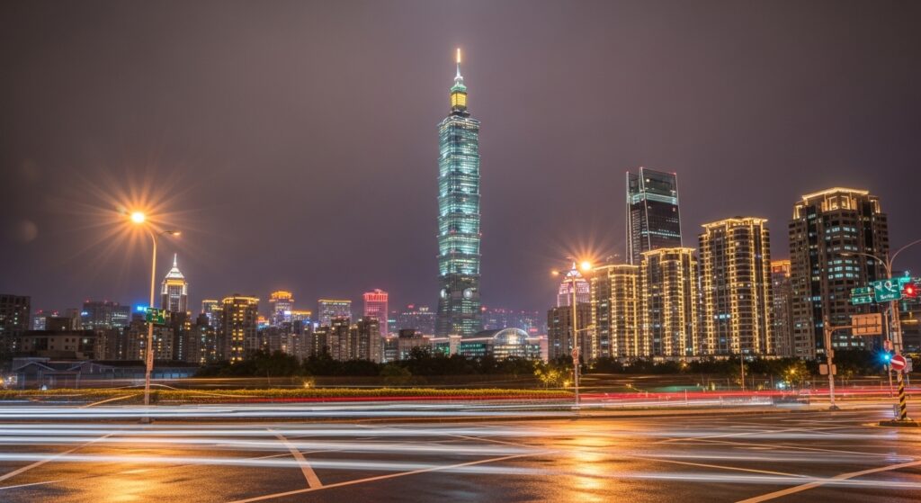 潮玩筆袋推薦的精美城市夜景
