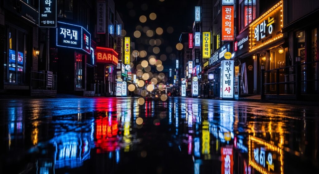弘大盲盒夜景