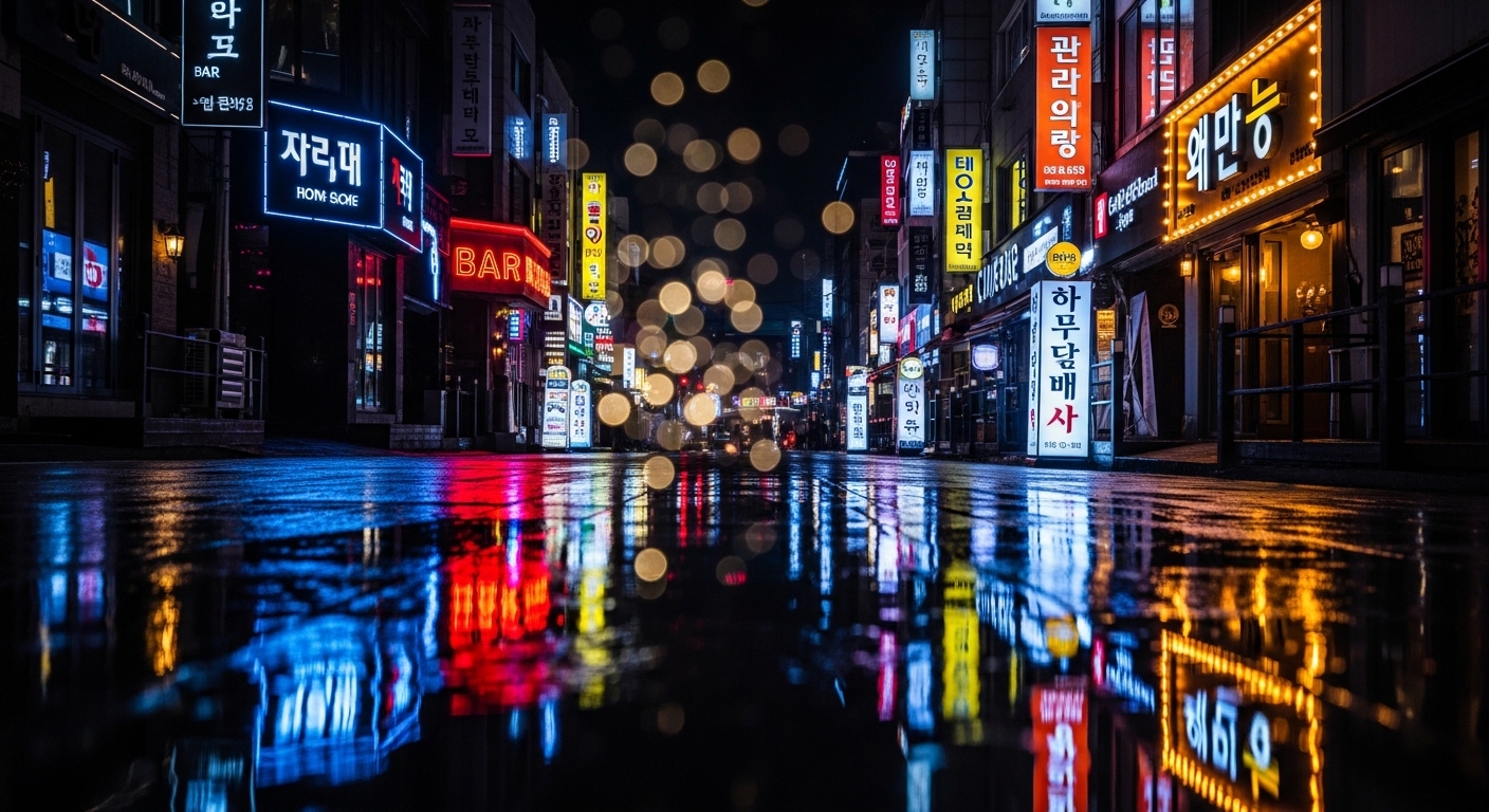 弘大盲盒夜景