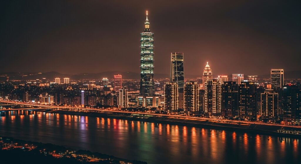 Labubu 迪士尼 系列玩具與城市夜景
