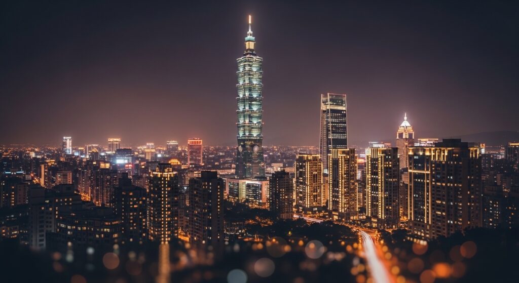 Hirono City 聯名款，台北夜景