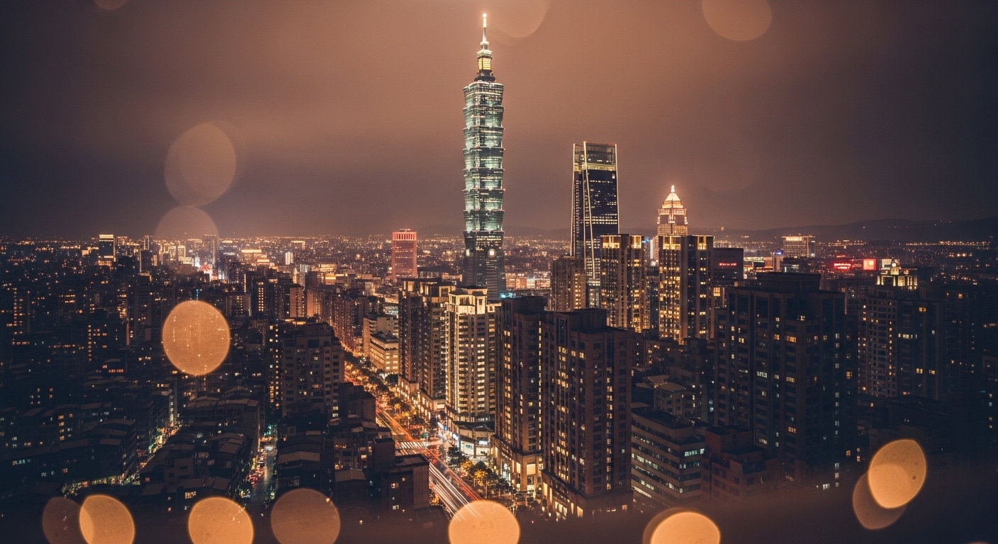 盲盒京站快閃店的美麗夜景