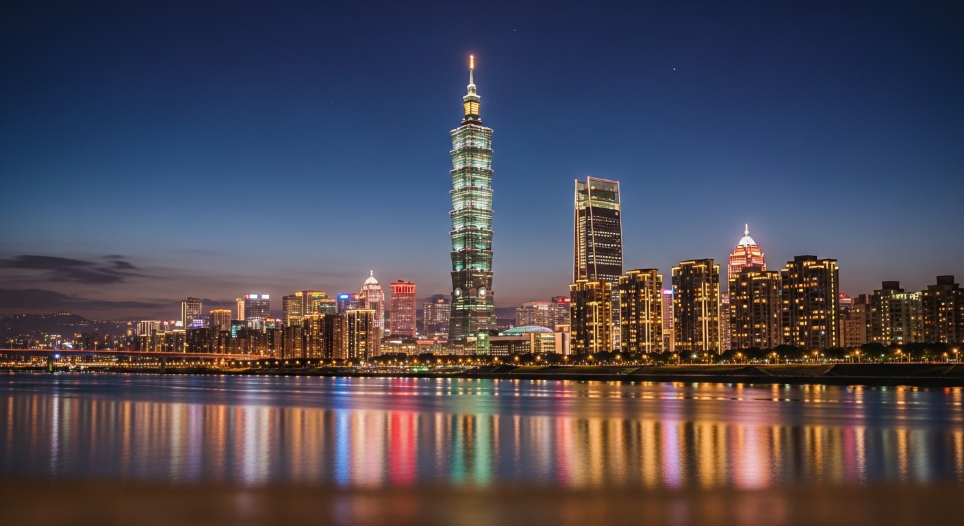 盲盒七夕情人節限定商品在台北的夜景