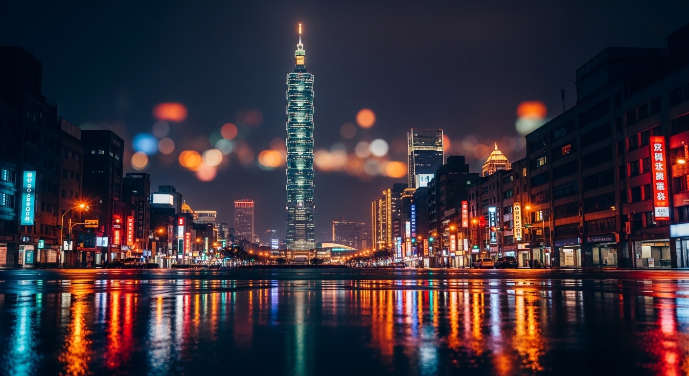 盲盒產業揭秘:盲盒原型製作的Sculpting流程 夜景中的台北美麗天際線