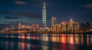 PUCKY Mythology 聯名款的台北夜景