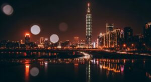 盲盒港星收藏觀察的優美台北夜景