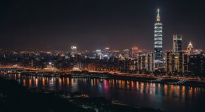 Travis Scott 聯名作品的美麗夜景