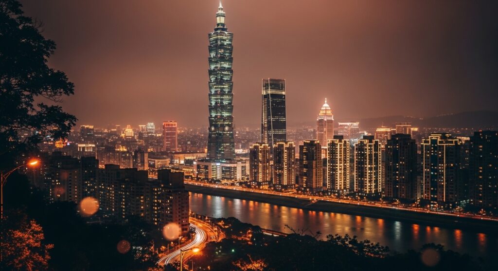 情人節 Labubu 限定系列，溫暖的台北夜景